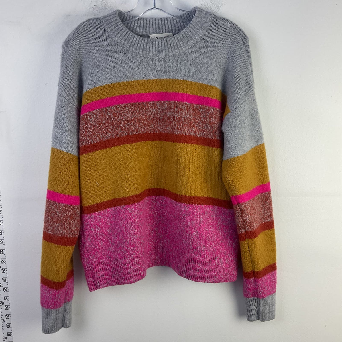 LOFT Lou & Grey Striped Sweater Pullover Size X-Small Pink Multi Color