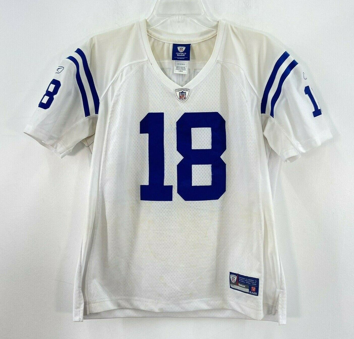 Reebok NFL Indianapolis Colts Jersey 18 Manning Size L in Blue