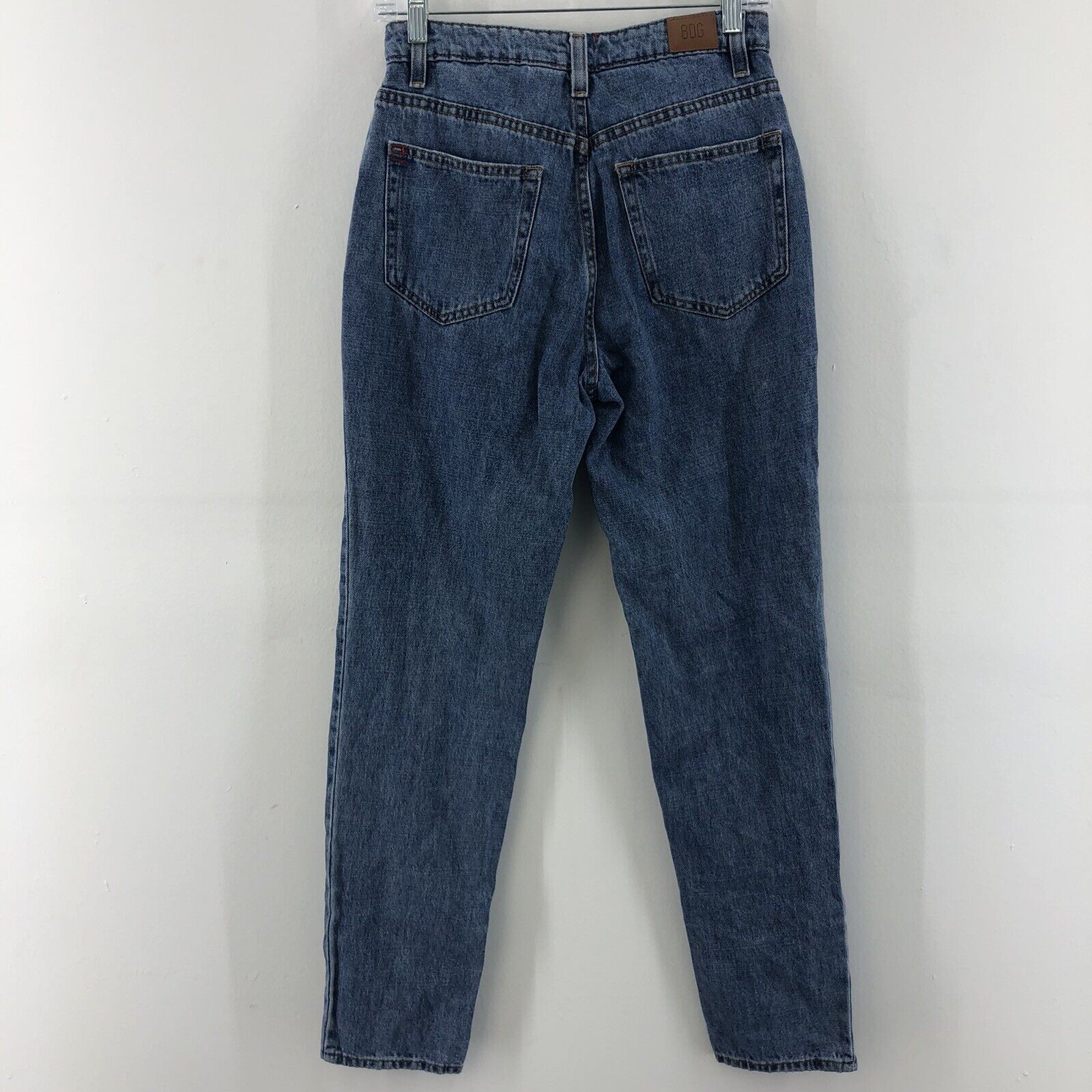 BDG Urban Outfitters Womens Mom High Rise Jeans Blue Cotton Denim